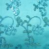 Teal Flowery Meadow - Glitz/Glamour Table Runners Rental Fabric Sample