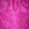 Raspberry Stardust Beaded - Glitz/Glamour Overlays Rental Fabric Sample