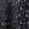 Black Petal  - Designer Fabrics Table Linens Rental Fabric Sample