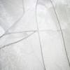 White w Silver Trim Sparkle Organza -  Table Runners Rental Fabric Sample