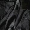 Black Sparkle Organza - Sparkle/Embroidery Organza Chair Ties/Sashes Rental Fabric Sample