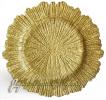 Gold Leaf (Glass) - Charger Plates Additional Rentals Rental Fabric Sample